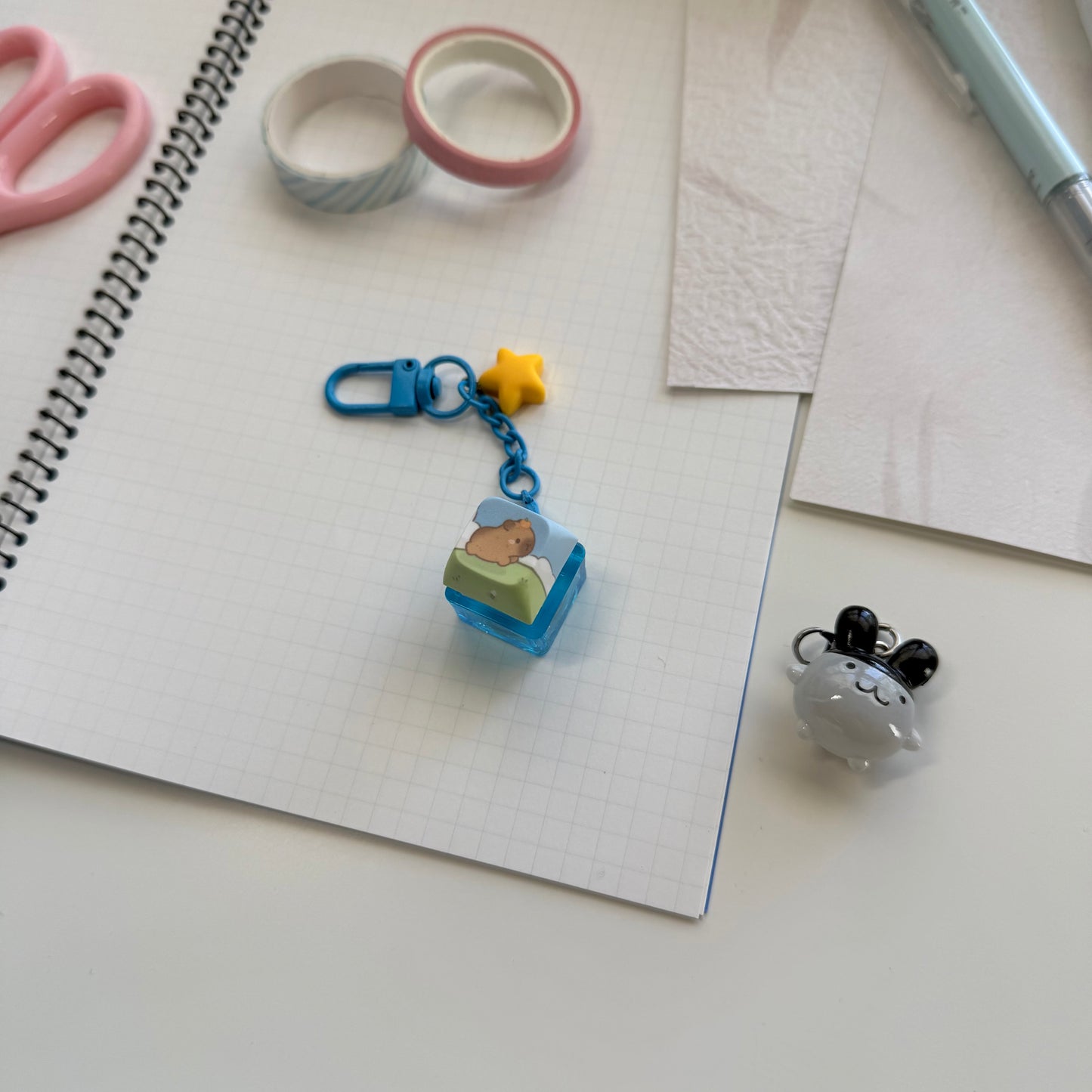 Capybara Clicky Keychain