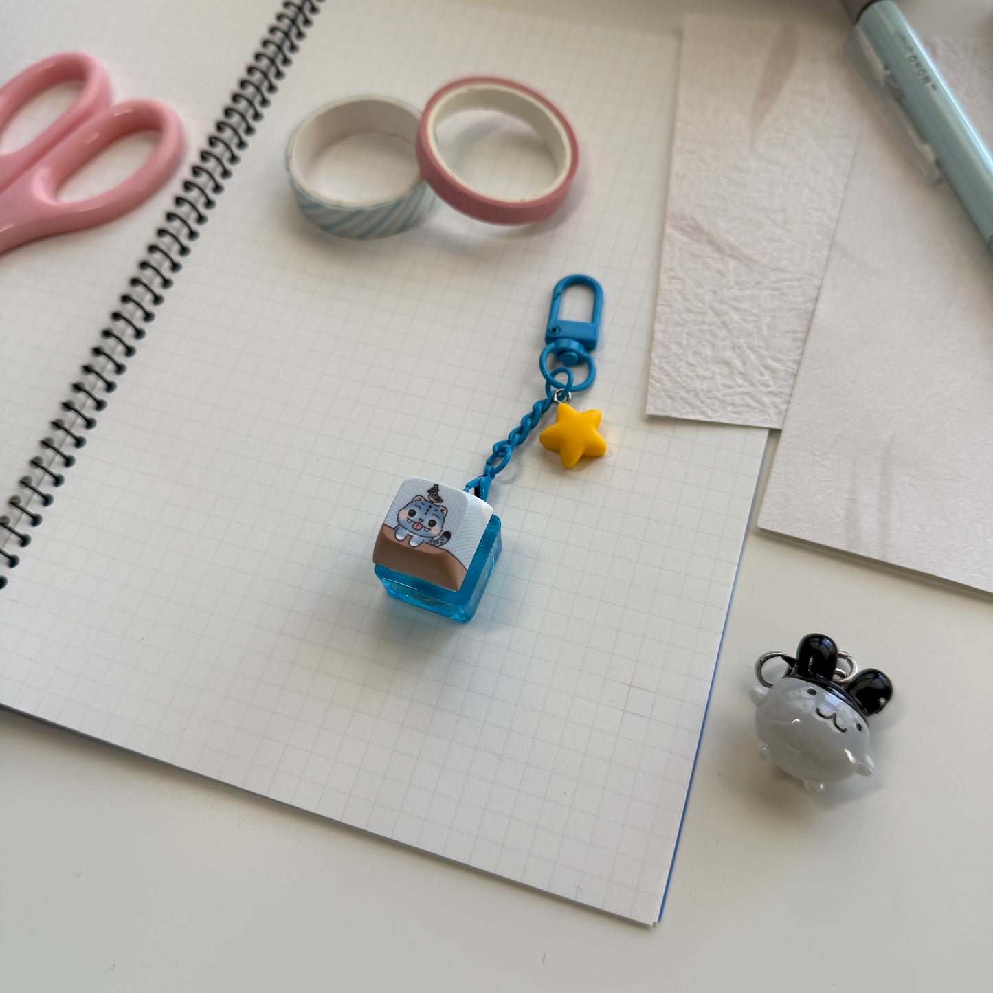 K-Pop Tiger Clicky Keychain