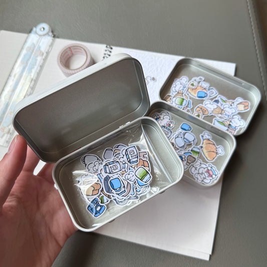 Little Mouse Pals Sticker Flakes Tin