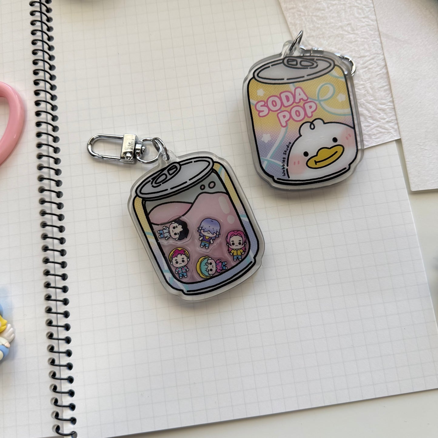 Soda K-Pop Demon Shaker Keychain