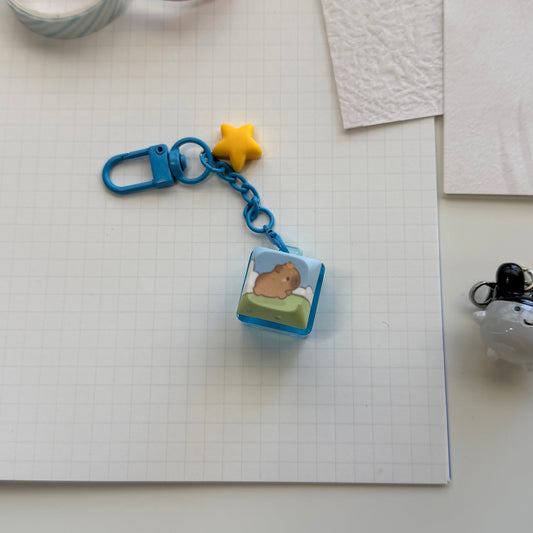 Capybara Clicky Keychain