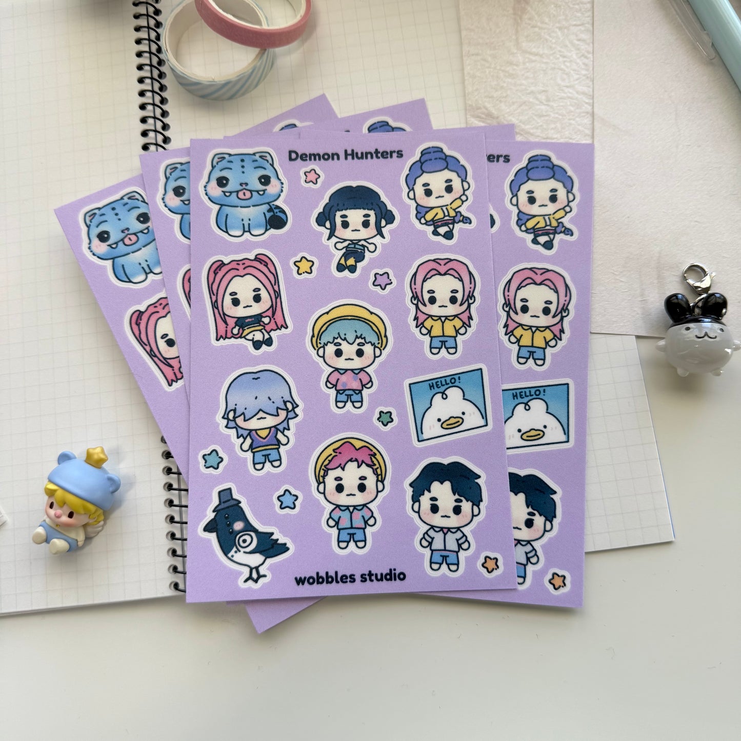 Demon Hunters Sticker Sheet
