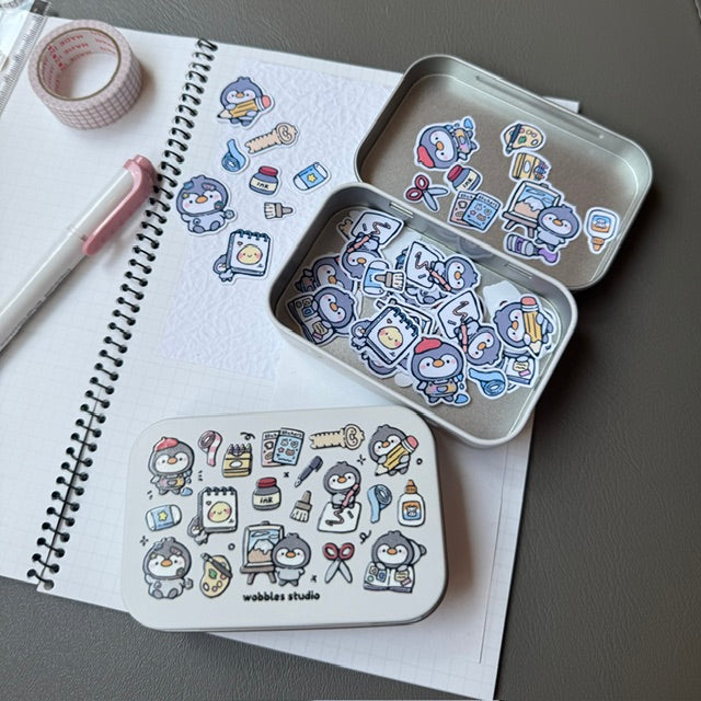 Wobbles Sticker Flakes Tin