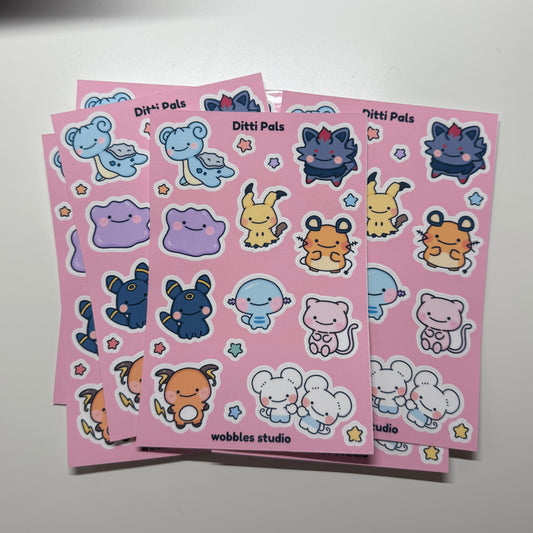 Ditti Pals Sticker Sheet