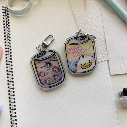 Soda K-Pop Demon Shaker Keychain