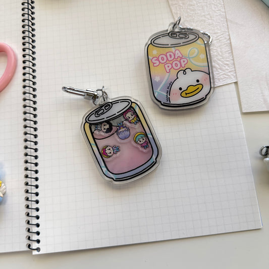 Soda K-Pop Demon Shaker Keychain