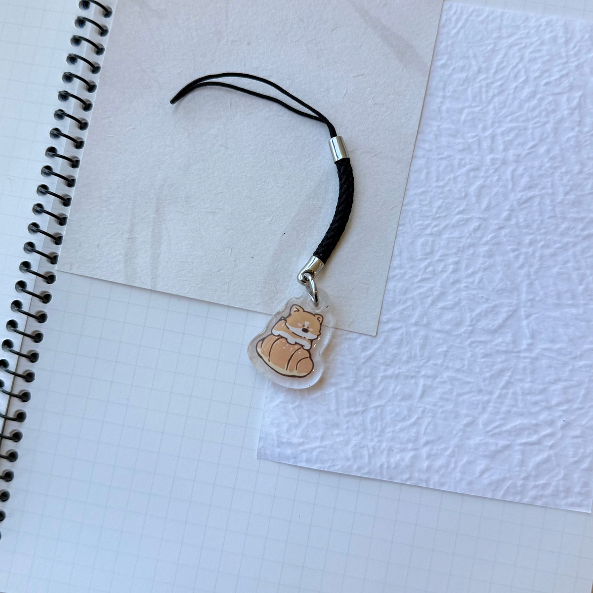 Salt Bread Dog Charm Strap