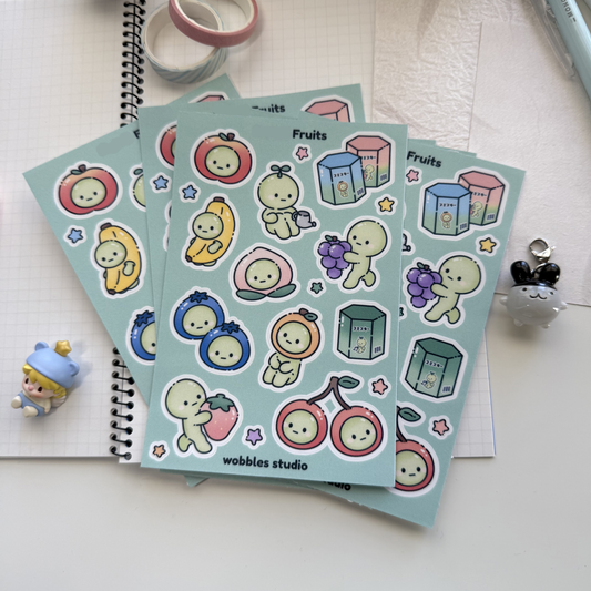 Greenlet Fruits Sticker Sheet