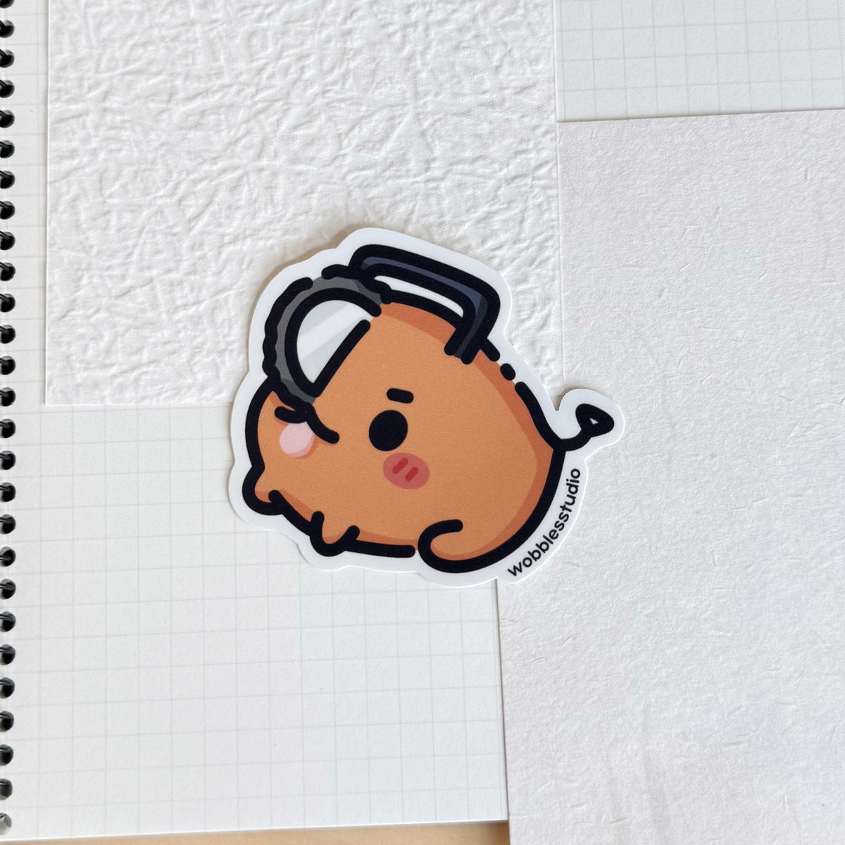 Chainsaw Dog Sticker
