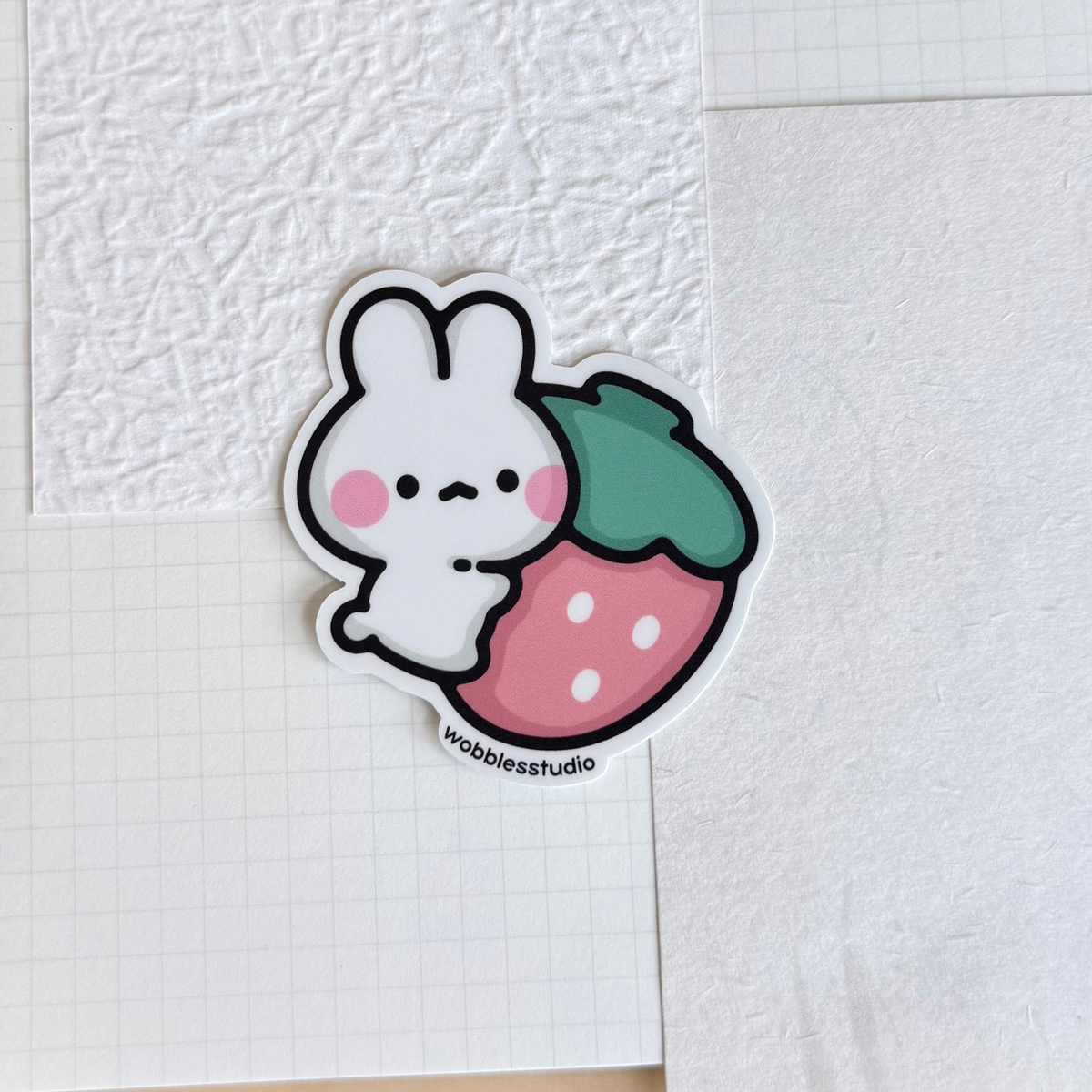 Strawberry Bunny Sticker
