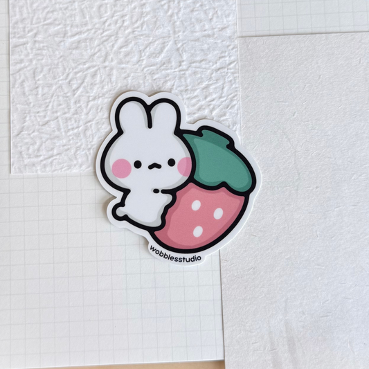 Strawberry Bunny Sticker